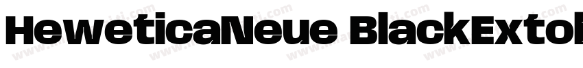 HeweticaNeue BlackExtobl字体转换